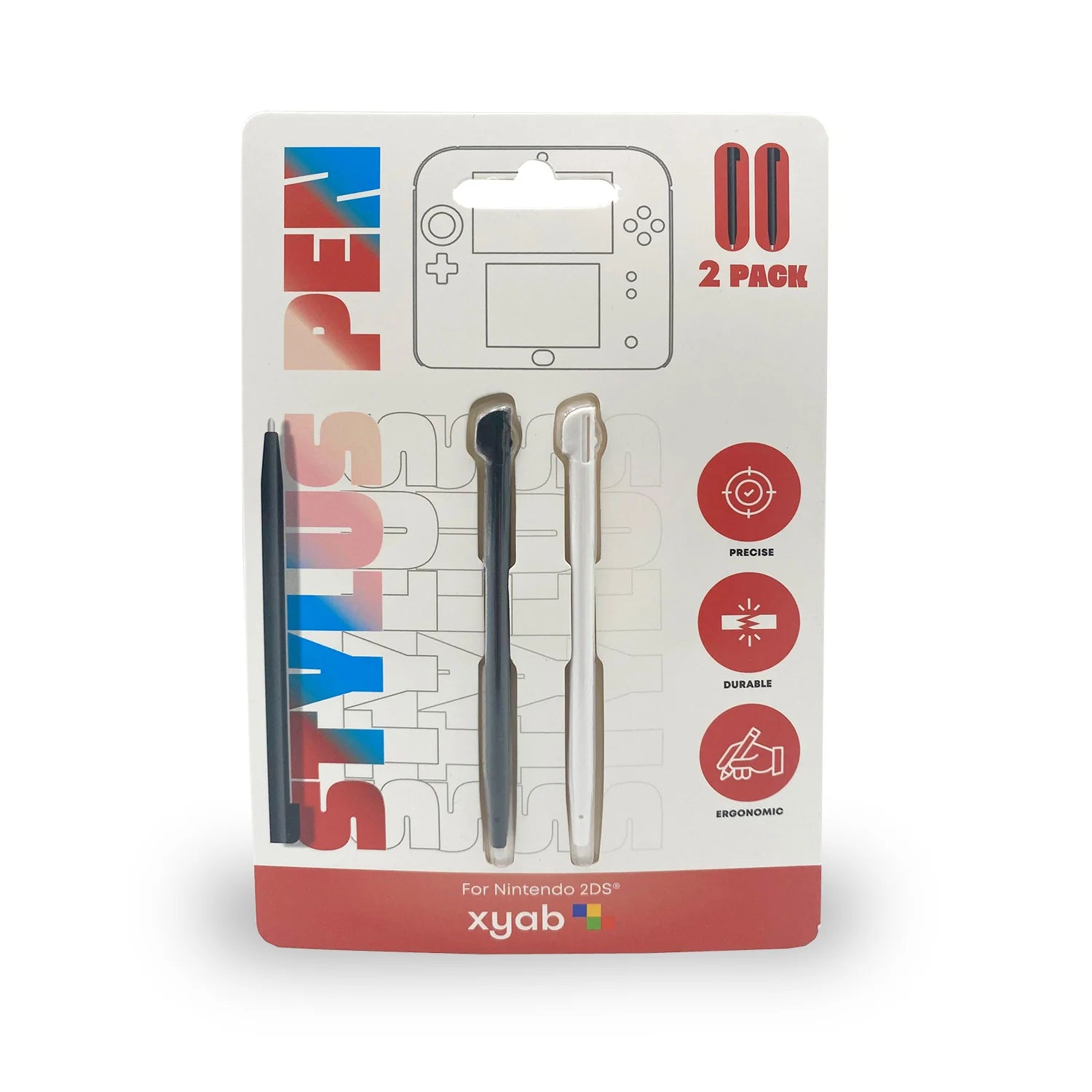 2 Pack Plastic Stylus 2DS