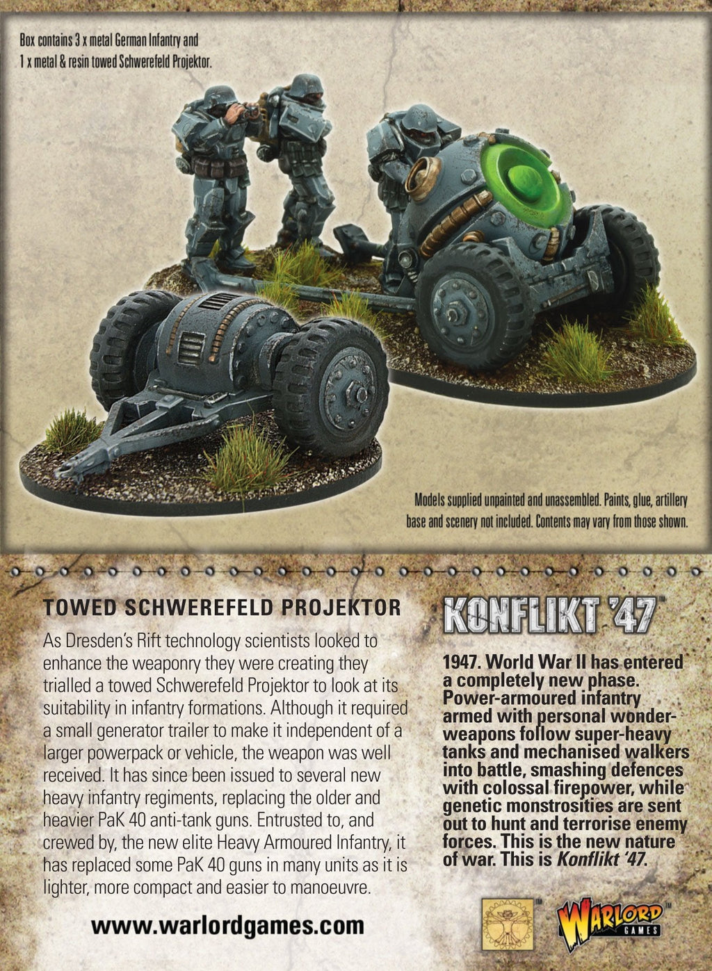 Konflikt '47: German Towed Schwerefeld Projektor