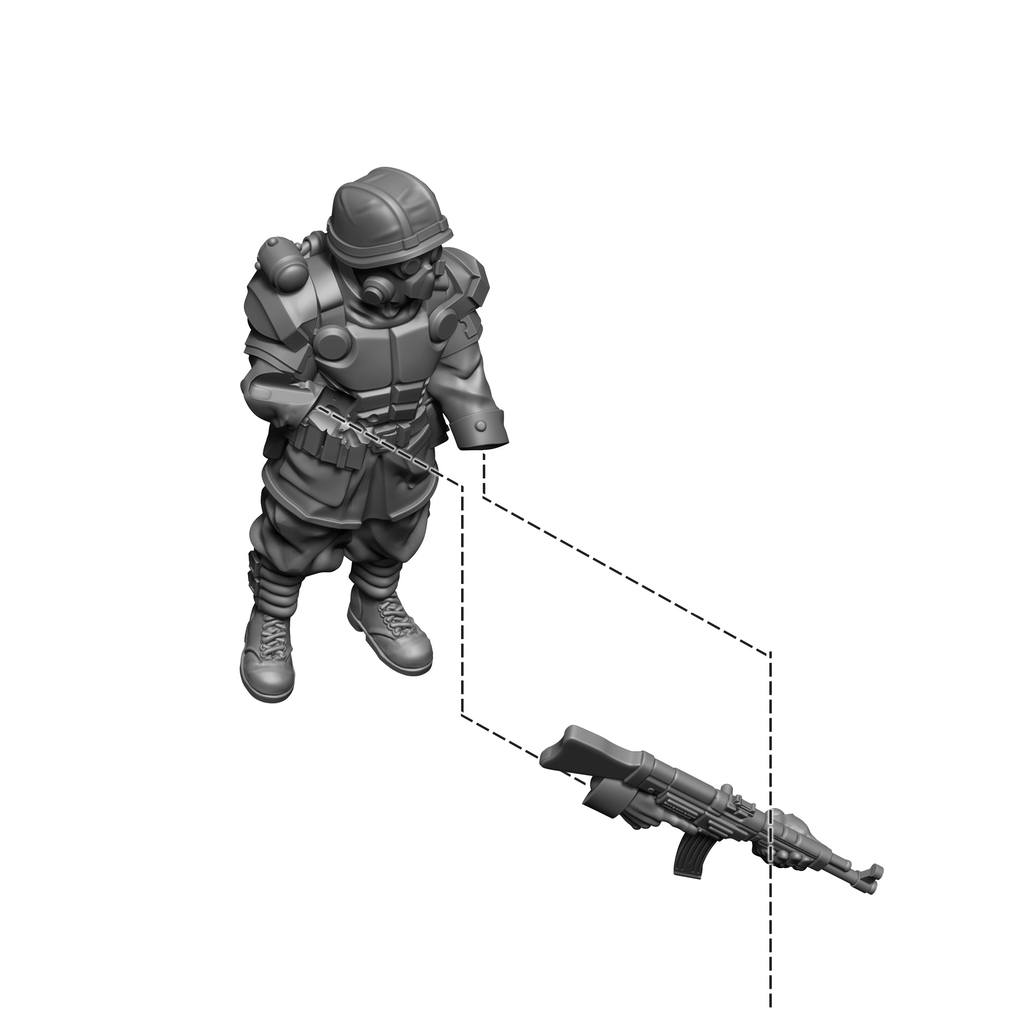 Konflikt '47: Totenrotte platoon commander & bodyguard