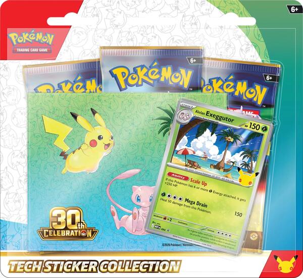 Pre-Order: 30th Celebration Tech Sticker Collection [Alolan Exeggutor] - ME: 30th Celebration (30C)