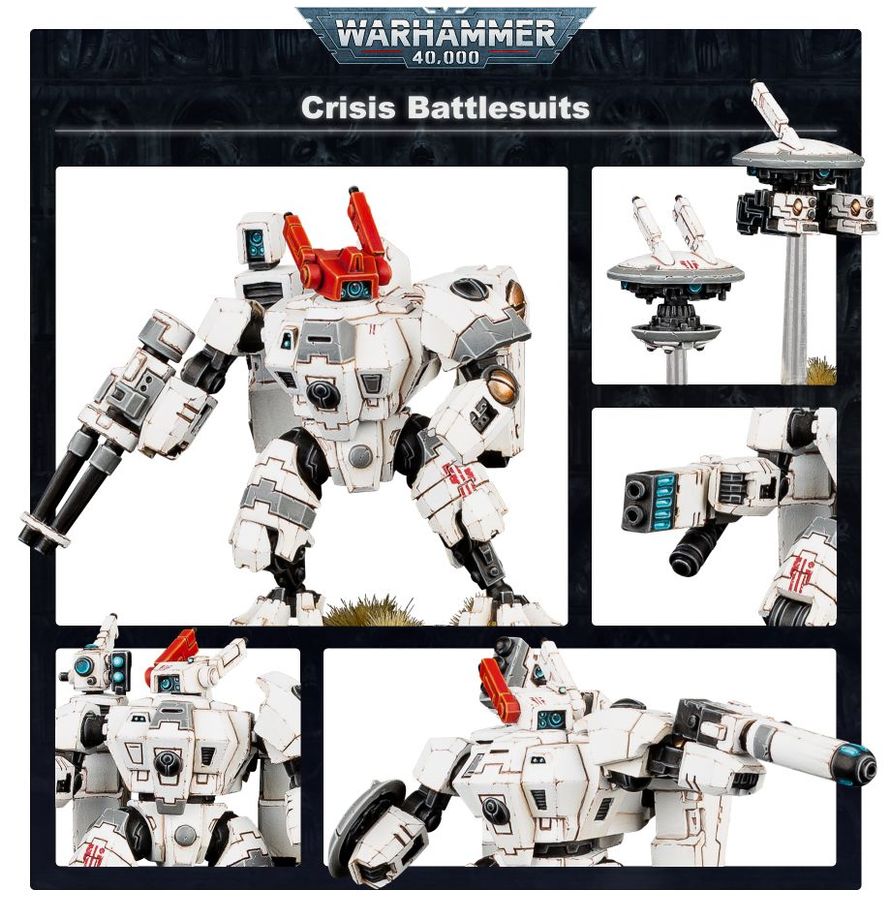T’au Empire: XV8 Crisis Battlesuit Team