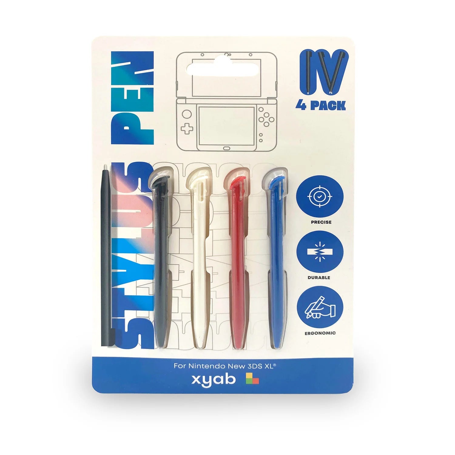4 Pack Plastic Stylus New 3DS XL