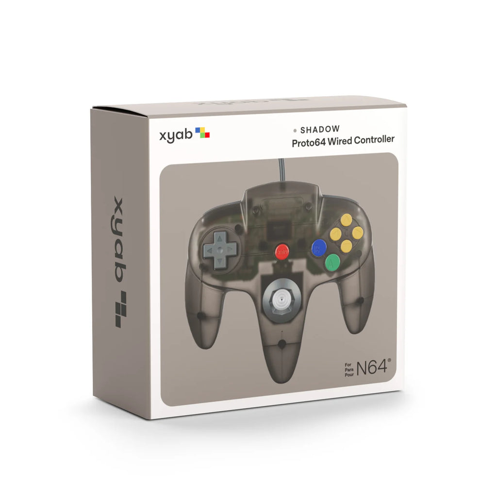 PROTO64 Wired Controller (Clear Black) (Nintendo 64)