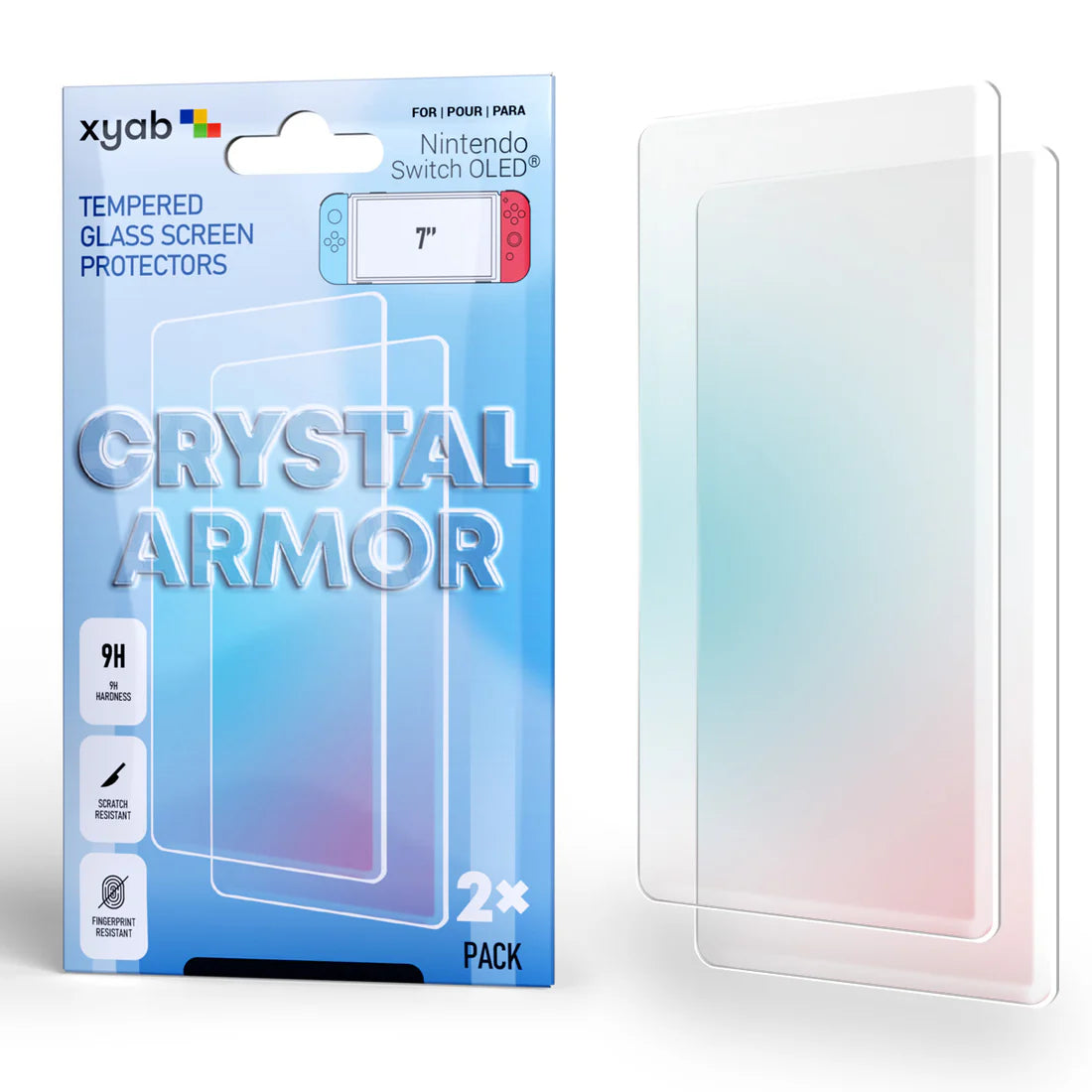 2 Pack Tempered Glass Screen Protector (Switch OLED)