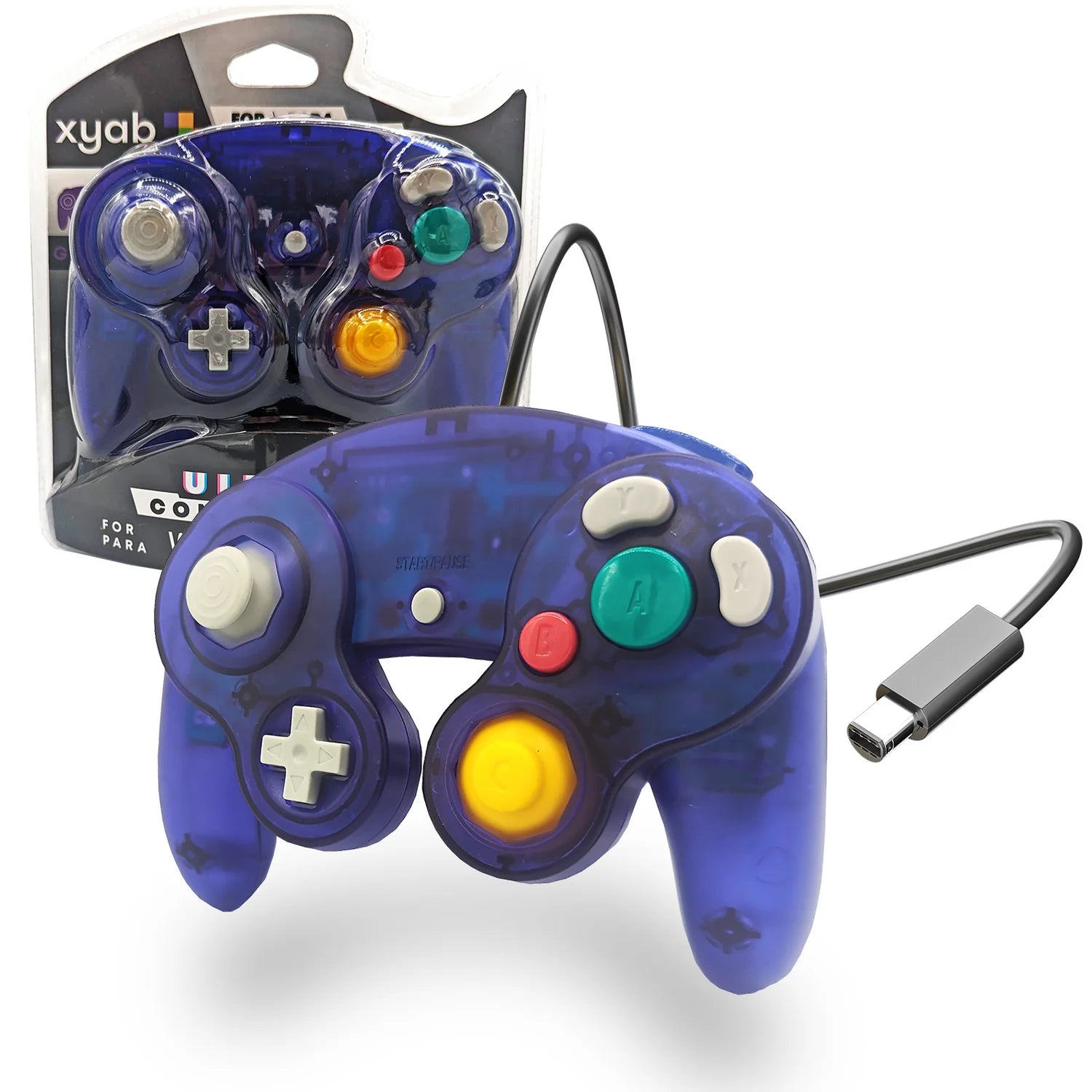 Wired Controller (Clear Purple) (Game Cube/Wii/Wii U)
