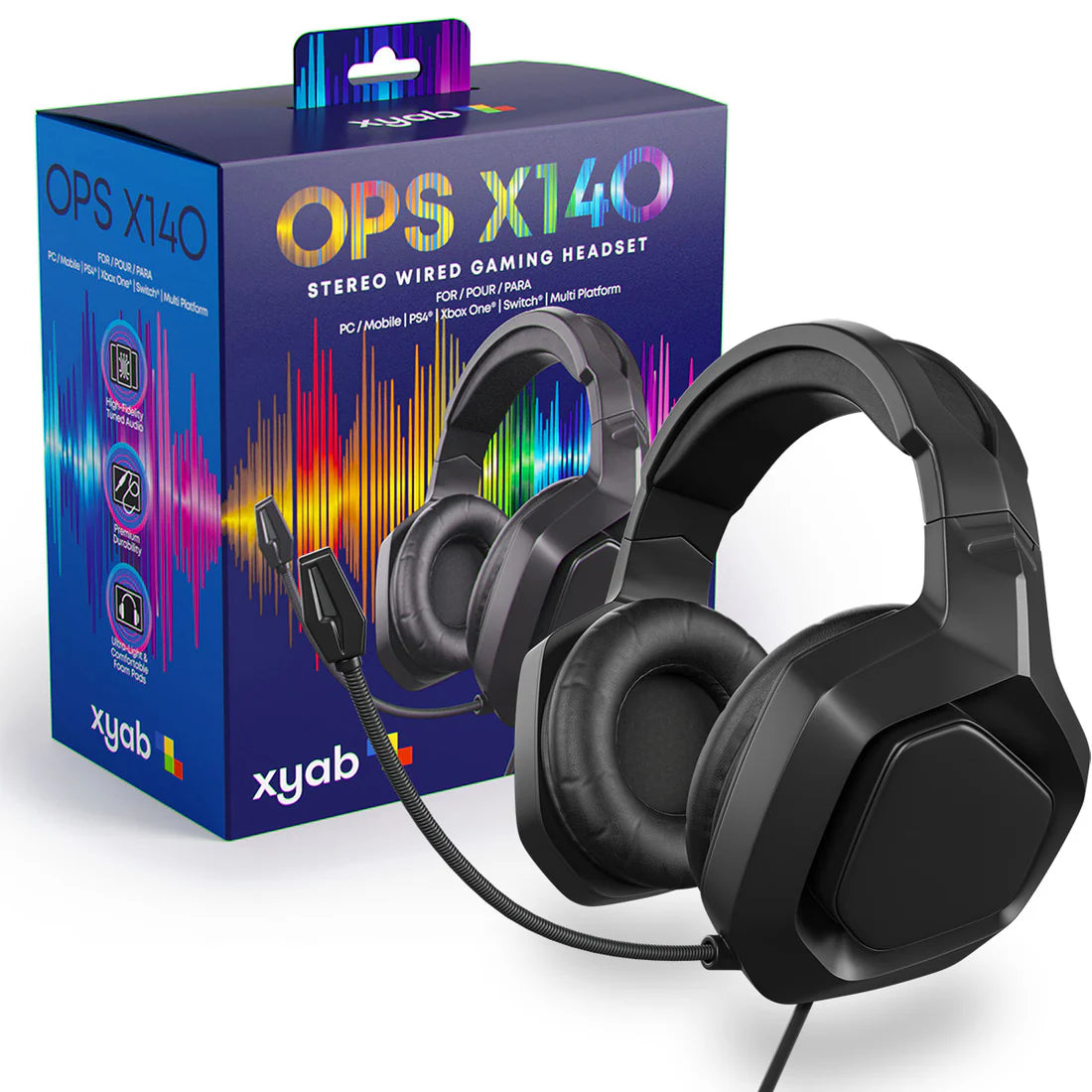 OPS X140 Wired Gaming Headset 3.5mm headphone jack