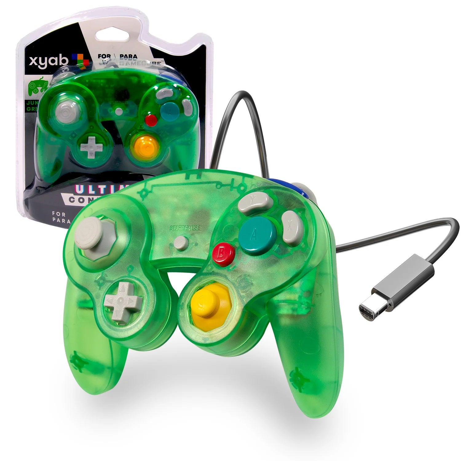 Wired Controller (Clear Green) (Game Cube/Wii/Wii U/Switch)