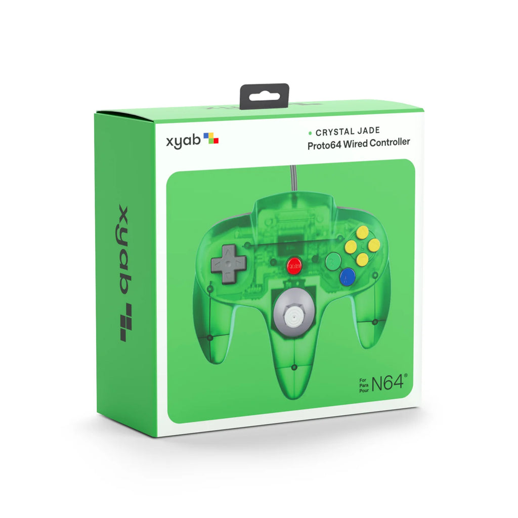 PROTO64 Wired Controller (Clear Green) (Nintendo 64)