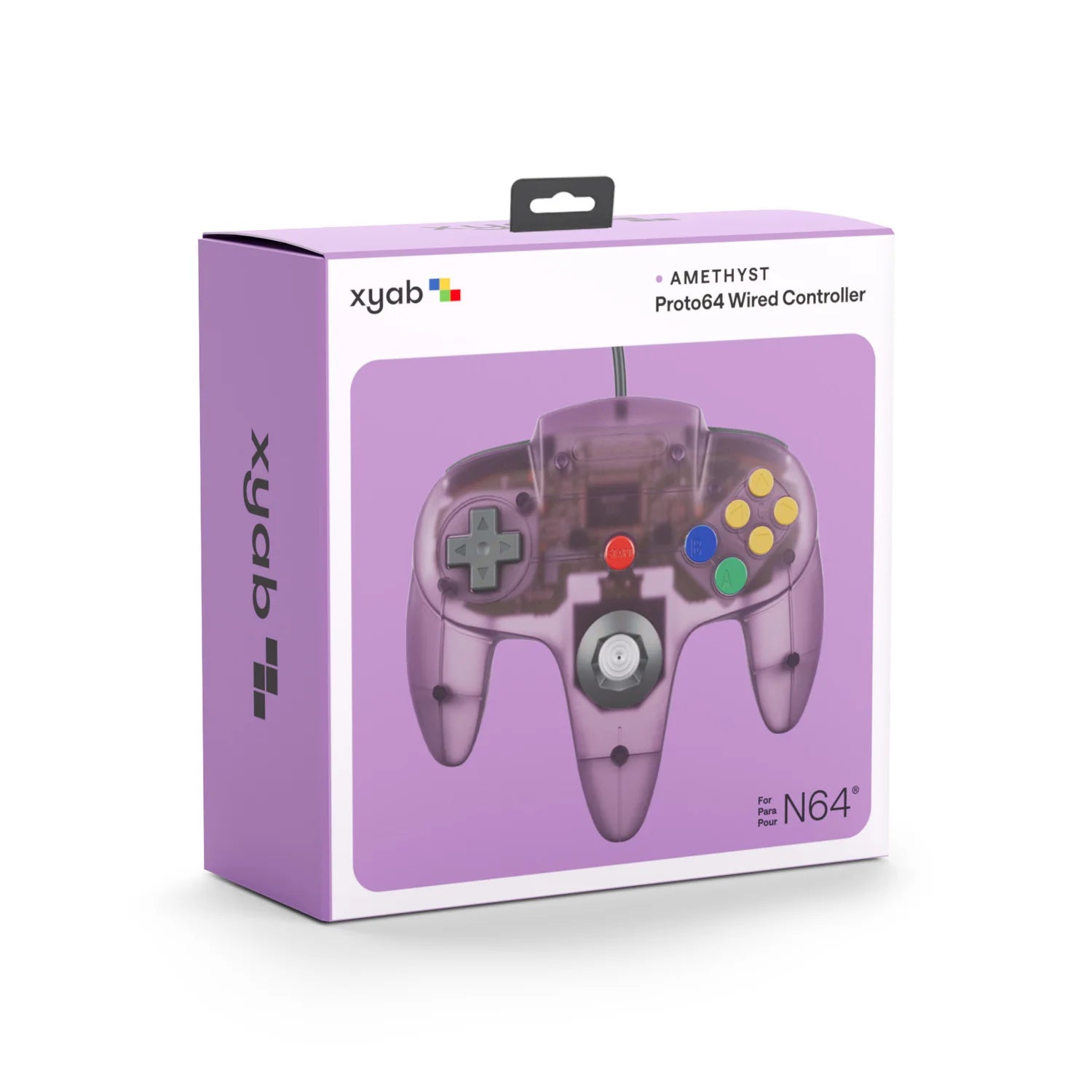 PROTO64 Wired Controller (Clear Light Purple) (Nintendo 64)
