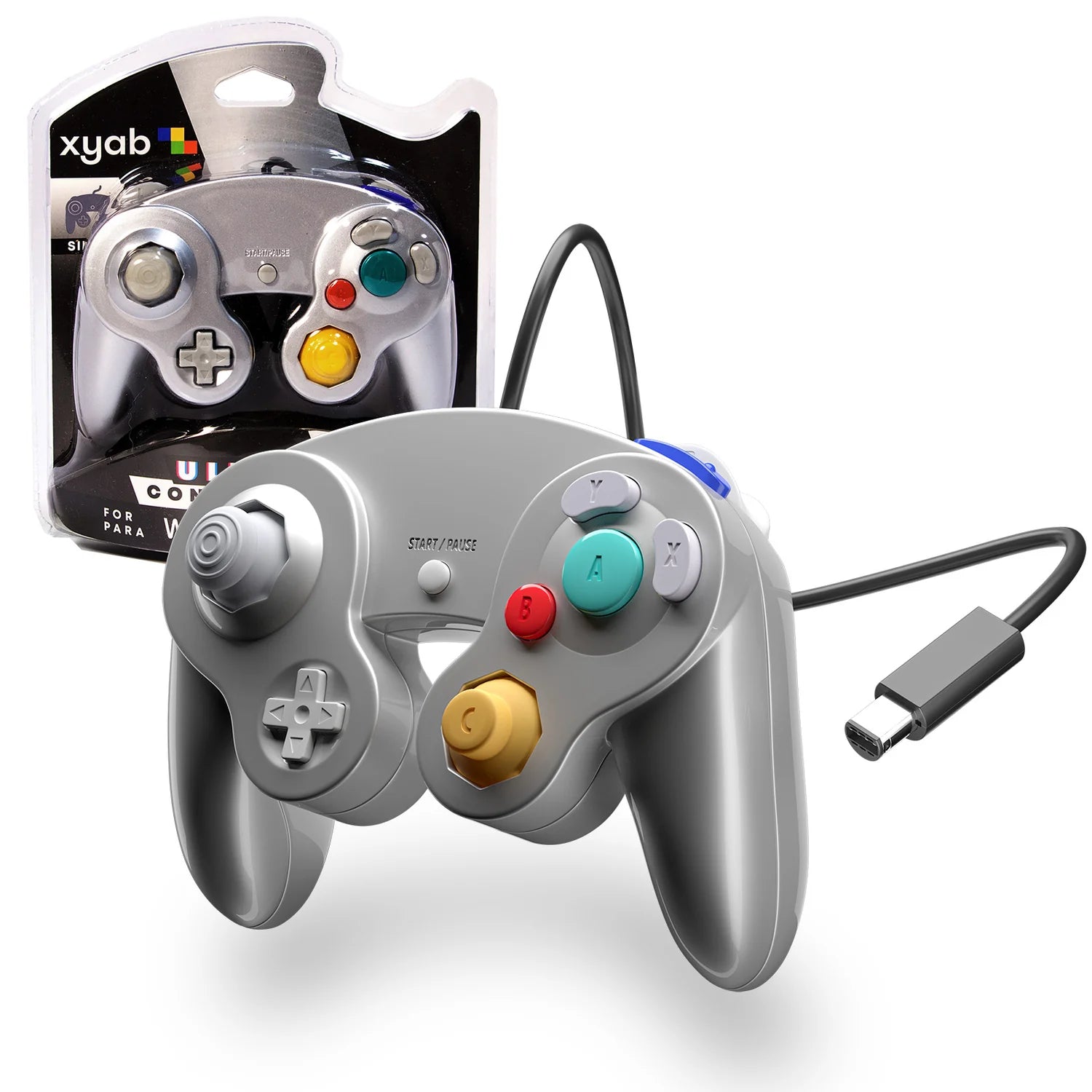 Wired Controller (Silver) (Game Cube/Wii/Wii U)